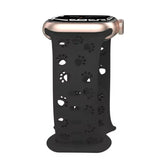 Curea Ceas Apple Watch Silicon Paws Black Anca's Store